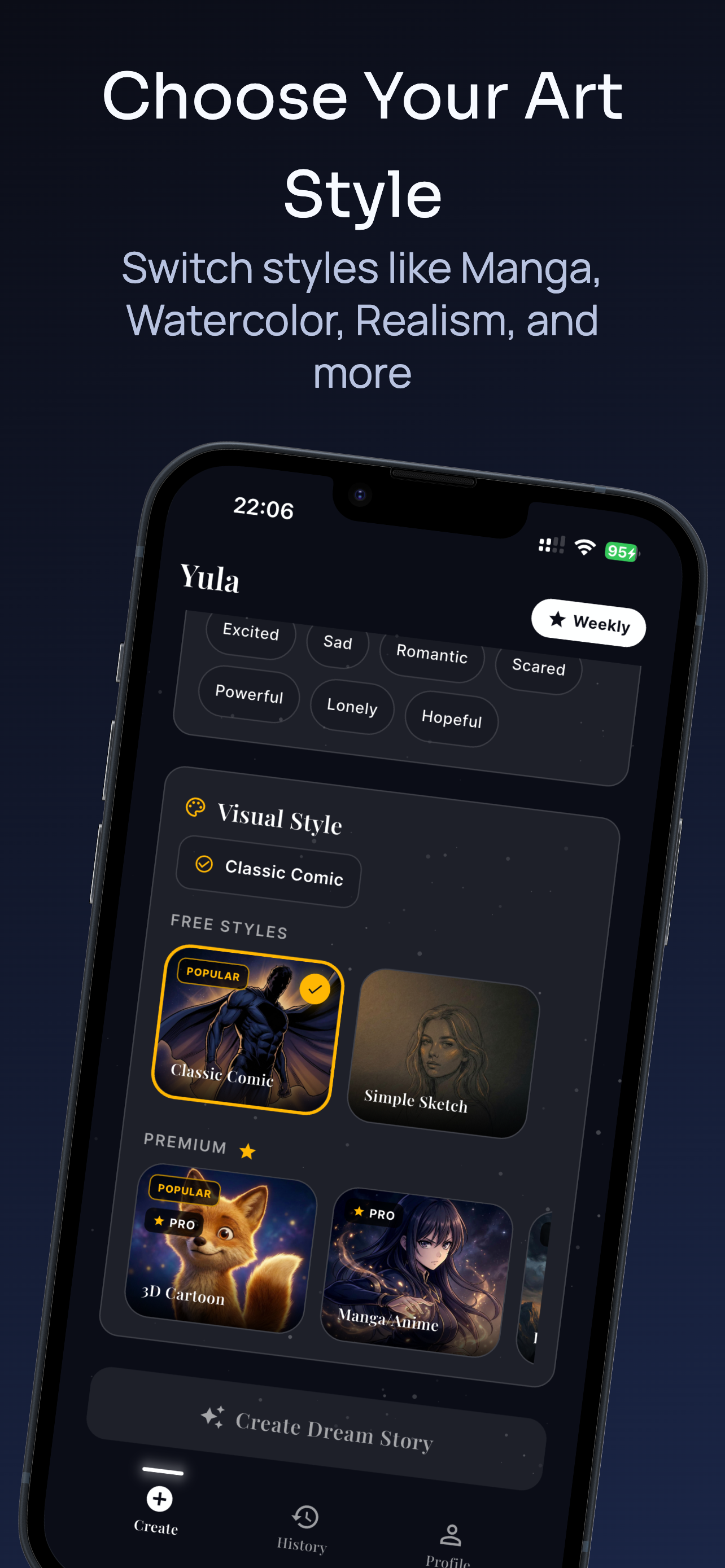 Dream archive and history in Yula